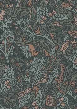 Botanisch patroon behang 100x280cm FR-021