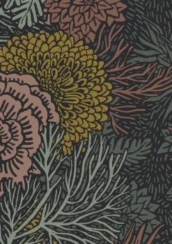 Botanisch patroon behang 100x280cm FR-017