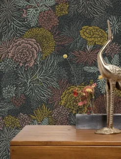 Botanisch patroon behang 100x280cm FR-017