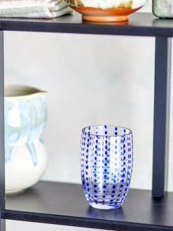 Brinley glazen blauw set van 4 stuks - 82072202