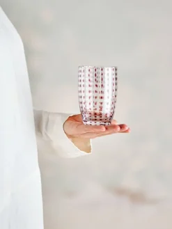 Brinley glazen bruin set van 4 stuks - 82072203