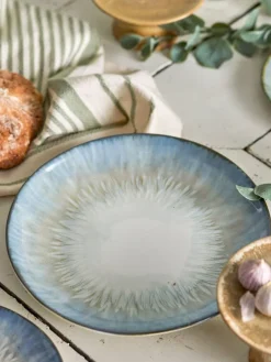 Calen borden Ø27cm blauw set van 6 stuks - 82061425