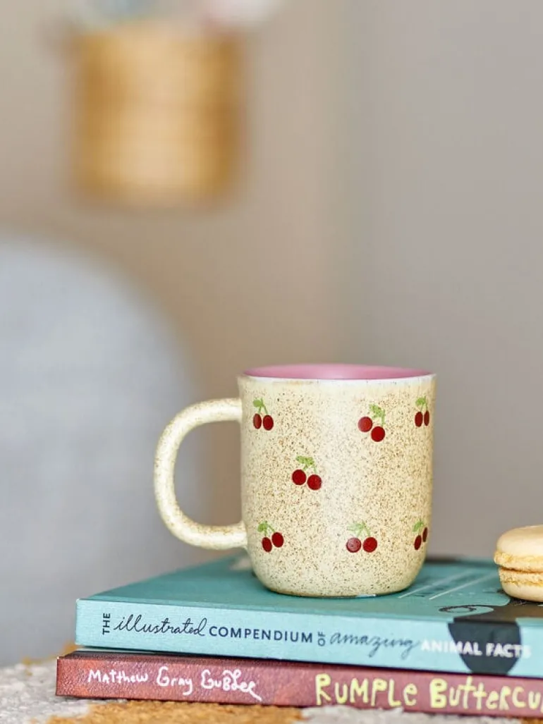 Cherry mokken naturel set van 6 stuks - 82063044