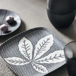 Chestnut borden grijs/blauw - set van 6 stuks