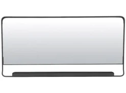 Chic spiegel met plank zwart