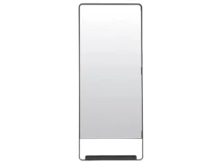 Chic spiegel met plank zwart