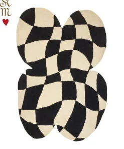 Cleo Checkered butterfly vloerkleed L - 1.45.10.132.099.4