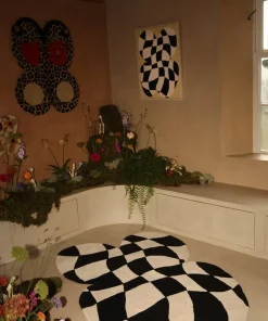 Cleo checkered butterfly vloerkleed XL - 1.45.10.132.099.5