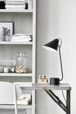 Club tafellamp messing ijzer