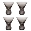 Corliss cocktail glazen grijs set van 4 stuks - 82072450