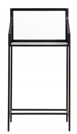 Counter marmeren/ijzeren tafel met glas