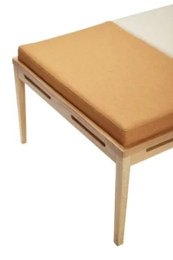 Dagbed inclusief kussens - beige/oranje