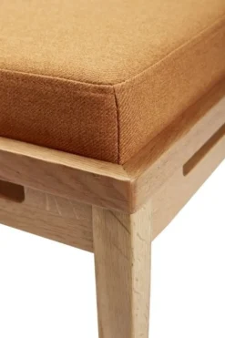 Dagbed inclusief kussens - beige/oranje