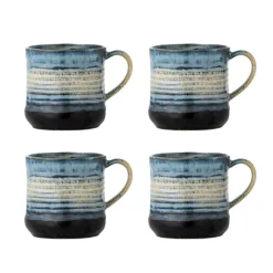 Deana mokken blauw set van 4 stuks - 82072422