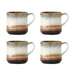 Deana mokken bruin set van 4 stuks - 82072423