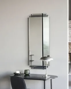 Deco spiegel grijs - 209130337