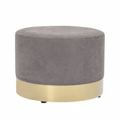 Dia poef grijs polyester