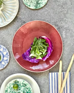 Diva dinnerborden rood set van 8 stuks - 267600034