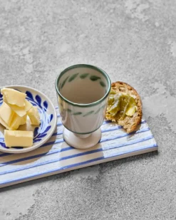 Diva mokken gebroken wit/groen set van 4 stuks - 900000469