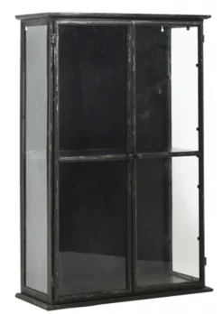 Downtown ijzeren wandkast - zwart 50x20x60cm