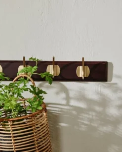 Edgy kapstok met 8 haken bruin - 4192