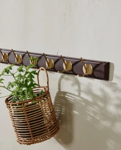 Edgy kapstok met 8 haken bruin - 4192