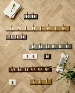 Edgy kapstok met 6 haken bruin - 4191