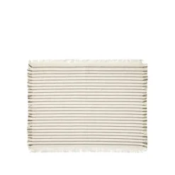 Elouise placemats off white/grijs set van 8 stuks - 71210323