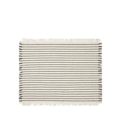Elouise placemats off white/zwart set van 8 stuks - 71210322