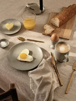 Elouise tafelkleed grijs/gebroken wit 160x300cm - 71210357