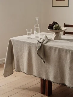 Elouise tafelkleed zwart/gebroken wit 160x200cm - 71210354