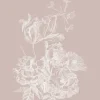 Engraved bloemen behang nude WP-750 400x280cm