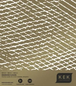 Engraved clouds goud behang MW-010- 200x280cm