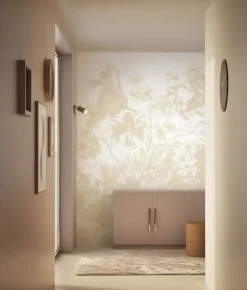 Engraved Flowers behang FU-041 - 389,6x280cm beige