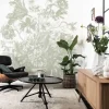 Engraved Flowers behang FU-047 - 389,6x280cm groen