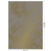 Engraved flowers goud behang MW-016 - 200x280cm