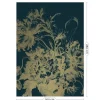Engraved flowers goud behang MW-013 - 200x280cm