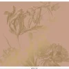 Engraved flowers goud behang MW-024 - 400x280cm