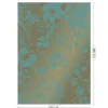 Engraved flowers goud behang MW-019 - 200x280cm