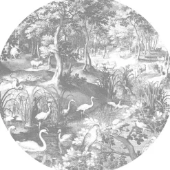 Engraved landscapes behangcirkel SC-045 - ø142,5cm