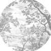 Engraved landscapes behangcirkel SC-046 - ø142,5cm