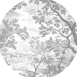 Engraved landscapes cirkelbehang CK-046 - ø190cm