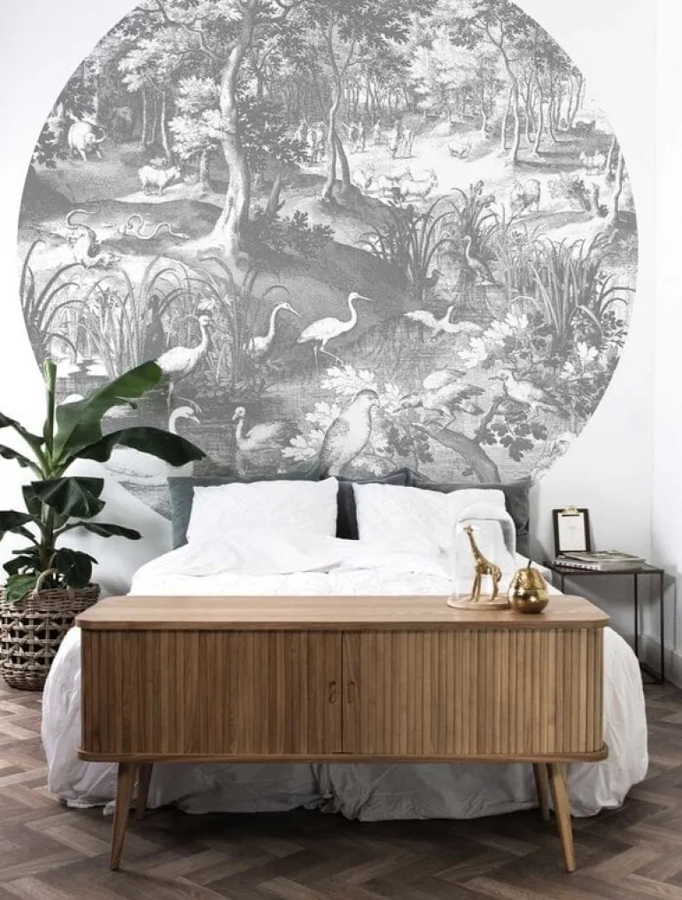 Engraved landscapes cirkelbehang CK-045 - ø190cm