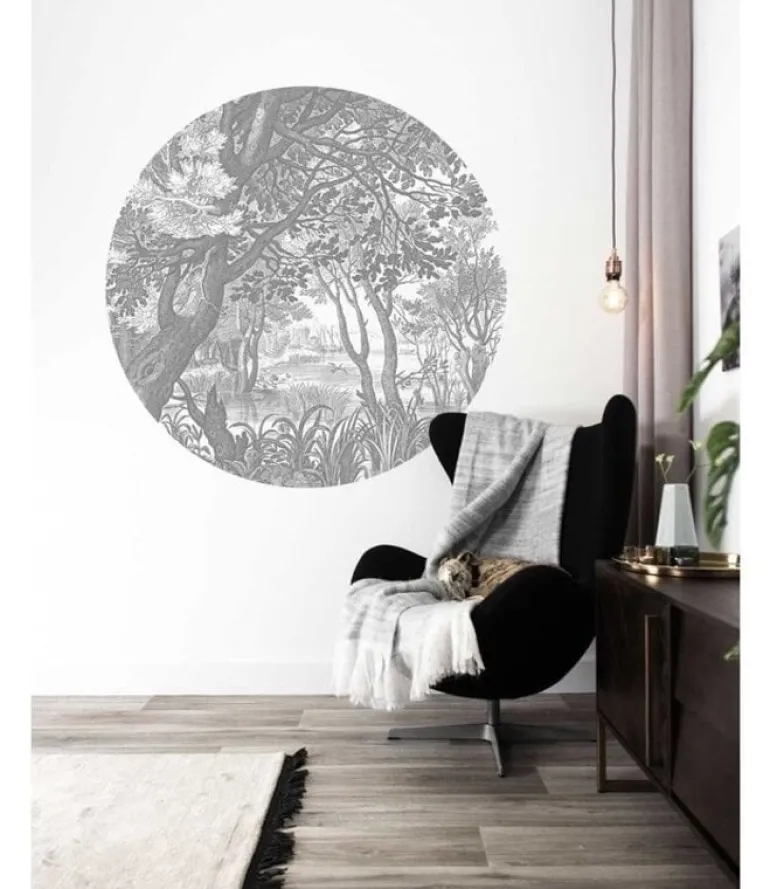 Engraved landscapes cirkelbehang CK-044 - ø190cm