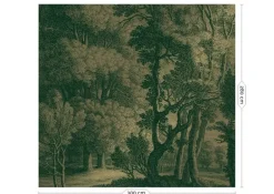 Engraved landscapes goud behang MW-032 - 300x280cm