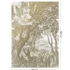 Engraved landscapes goud behang MW-040 - 200x280cm