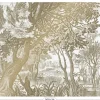 Engraved landscapes goud behang MW-041 - 300x280cm
