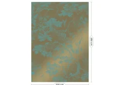 Engraved landscapes goud behang MW-034 - 200x280cm