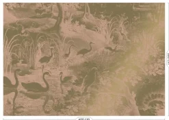 Engraved landscapes goud behang MW-039 - 400x280cm