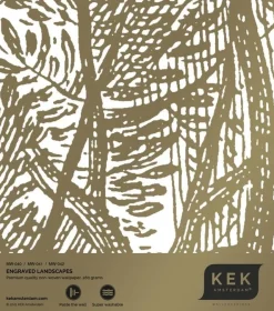Engraved landscapes goud behang MW-042 - 400x280cm